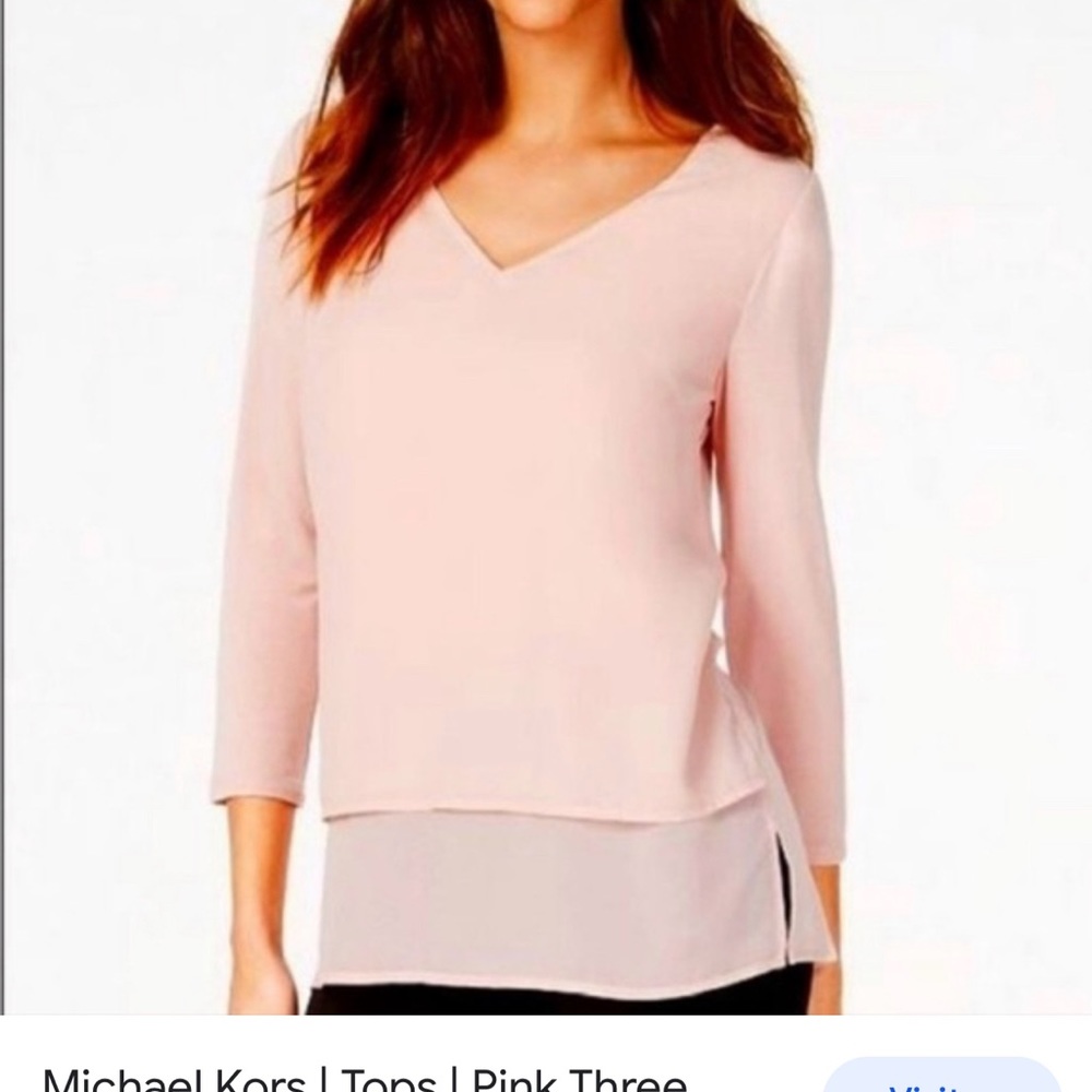 Michael Kors.Blouse top pink color women size M